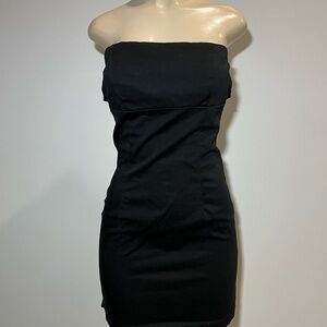 White House Black Market Strapless Black Dress